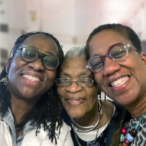 Dr. Manswell with her Aunt and Sister
